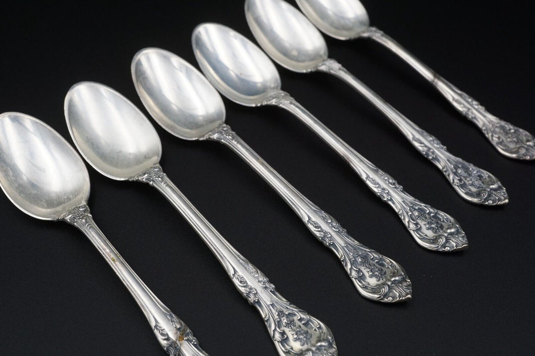 1936 Gorham King Edward Demitasse Sterling Silver Spoon Lot of 6 4.2