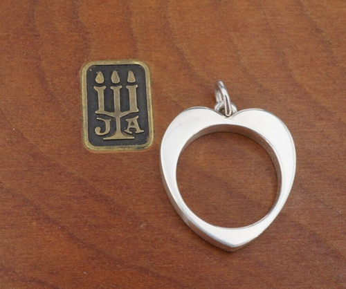 James Avery Open Heart Pendant Sterling Silver 1