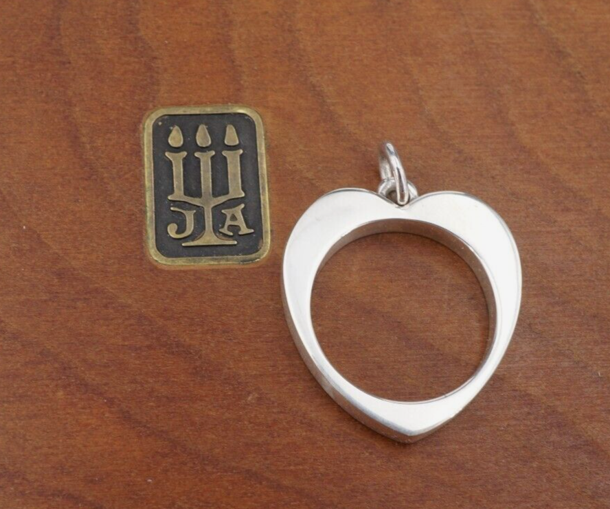 James Avery Open Heart Pendant Sterling Silver 1