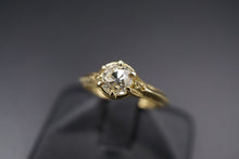 14k GIA VS1 Solitaire 1 carat Old Mine Cut Diamond Engagement Ring Sz 6.5 RG1424