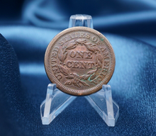 1854 Braided Hair Large 1 Cent Copper Coin Circulated 1C CN734