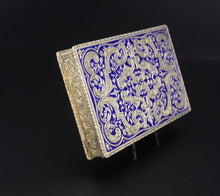 Antique Sterling Silver Enamel Snuff Box Austrian 935 Trinket 3" M1947