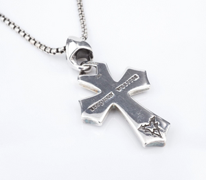 Stephen Webster Rayman Inlay Cross Pendant Necklace Sterling Silver 20" NS2202