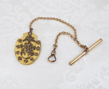 Victorian Aide-Memoire Notebook Pendant w/ Chain Gold Filled M1844