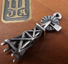 James Avery 3D Windmill Charm Sterling Silver Rare Retired HTF 1" CHS1936