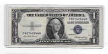 1935-E Silver Certificate $1 Gutter Fold Error One Dollar CN752