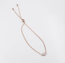 New 14k Rose Gold 0.25 carat Diamond Bolo Bracelet Adjustable 6-8" BG431
