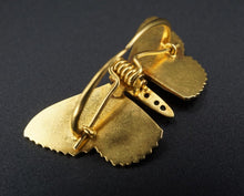 Antique French 18k Yellow Gold Diamond Butterfly Pin Brooch 1.1" OG397