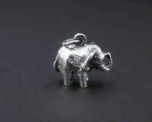 James Avery Elephant Charm Sterling Silver 5/8" 3D HTF Rare Retired CHS1483