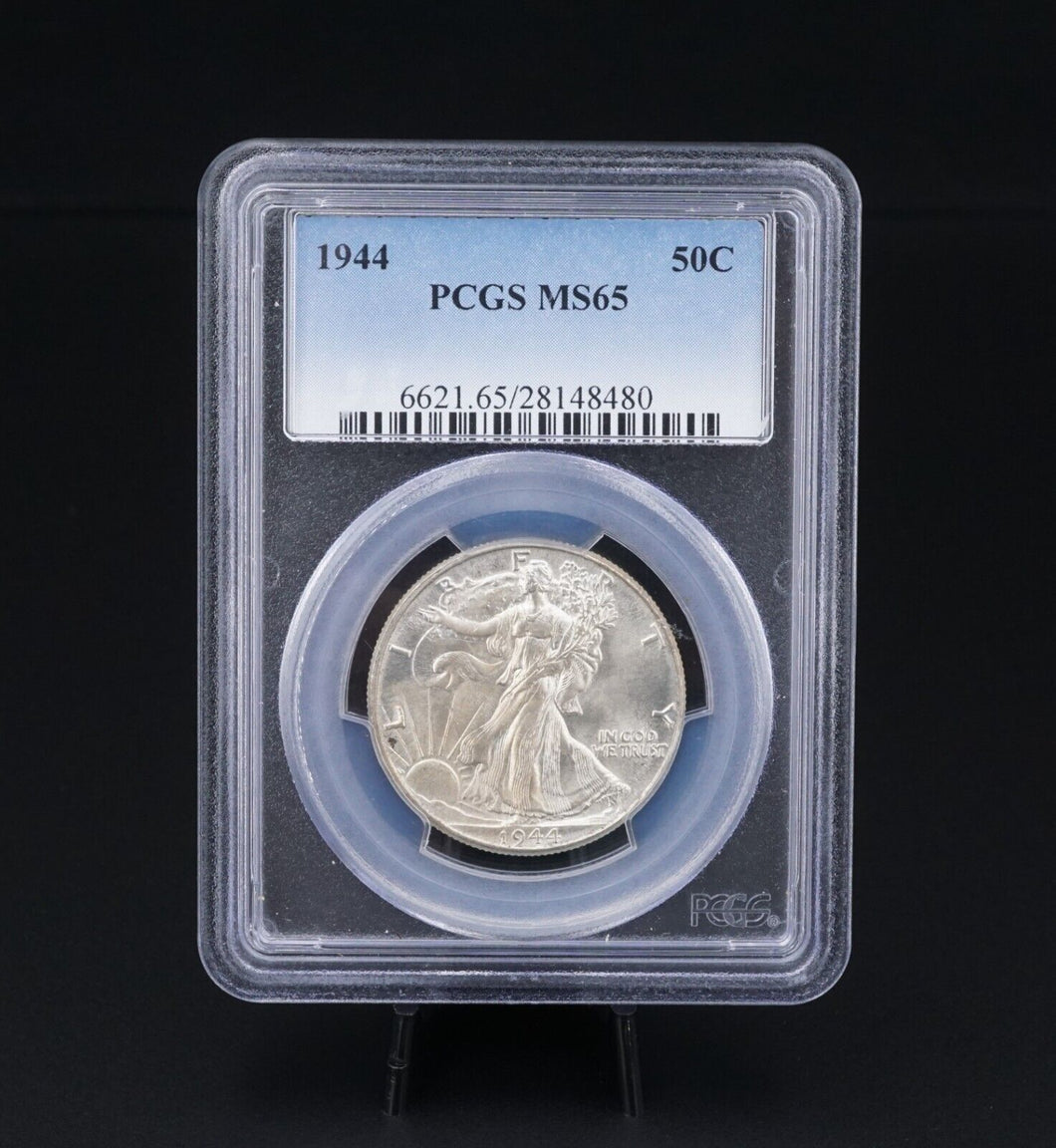 1944 Liberty Walking 50¢ Half Dollar Silver Dollar Coin PCGS MS65 CN483