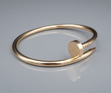 Cartier 18k Pink Gold Nail Bracelet Size 17 Juste un Clou New Style Auth BG940