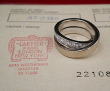 Cartier 18k Diamond Nouvelle Vague Crossover Ring Sz 5.75 Euro 51 Cert RG3546