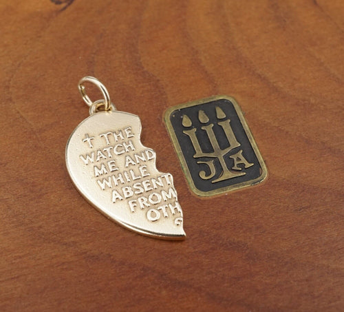James Avery Watch Over Thee Pendant Left Half 14k Gold 15/16