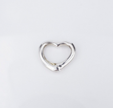 Tiffany & Co Open Heart Pendant Elsa Peretti Sterling Silver 21mm PS2153