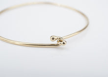 14k Thin Hook-On Bangle Bracelet Yellow Gold 6.75" 1.5mm Vintage Stackable BG946