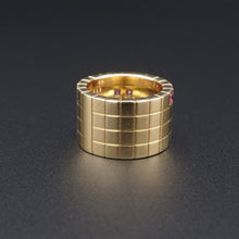 Cartier Diamond Pink Sapphire Lanieres Ring 18k Pink Gold Size 5 Euro 49 RG4241