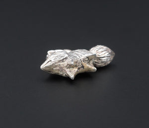 James Avery Wild Fox Charm 3D Sterling Silver 7/8" HTF Retired Uncut CHS1698