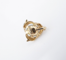 Wyland Pearl Dolphin Pendant 14k Yellow Gold 6.9 mm 0.5" PG1894