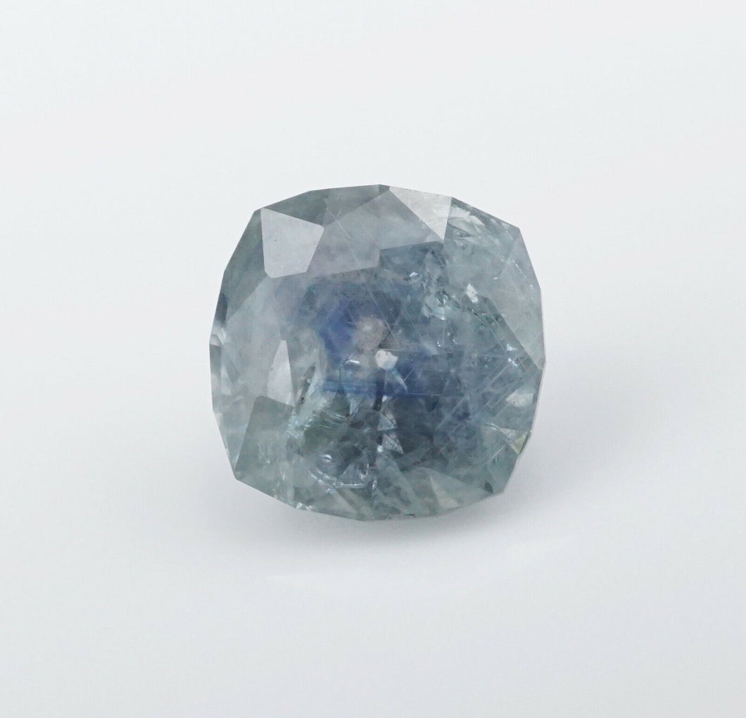 Loose 1.55 carat Unheated Blue Teal Cushion Cut Natural Montana Sapphire G030