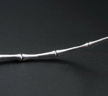 James Avery Bamboo Bangle Bracelet Sterling Silver Rare Retired 7.75" BS2594