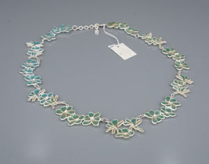 Sterling Silver Necklace MMA Plique a Jour Museum of Art Floral 16" New NS2201