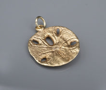 Vintage James Avery Sand Dollar Charm 14k Yellow Gold Retired 0.8" PG1908