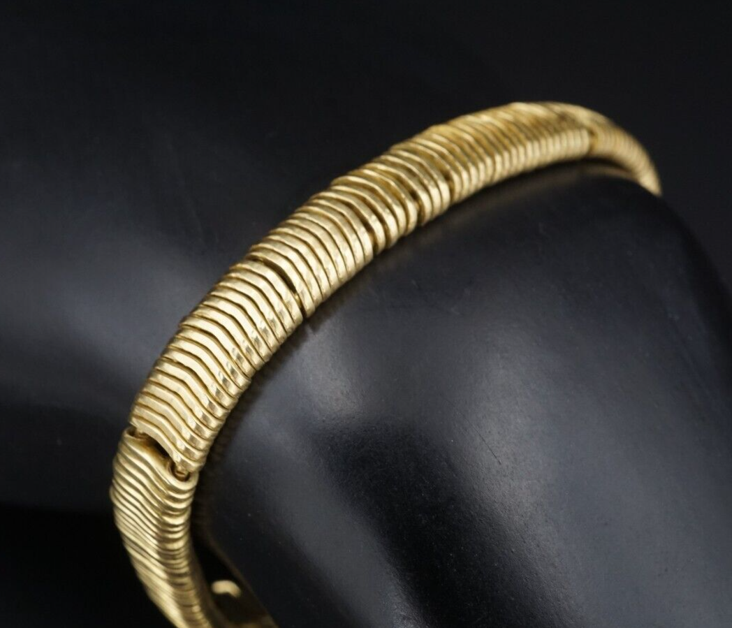 Designer H.Stern 18k Yellow Gold Filaments Flexible Bracelet 7