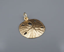 Vintage James Avery Sand Dollar Charm 14k Yellow Gold Retired 0.8" PG1908