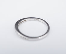 Platinum Diamond Contour Band Ring Anniversary Half Eternity Size 6.25 RG3480