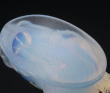 Art Deco French SABINO Paris Opalescent Art Glass Bunny Rabbit Figurine 2" M1786