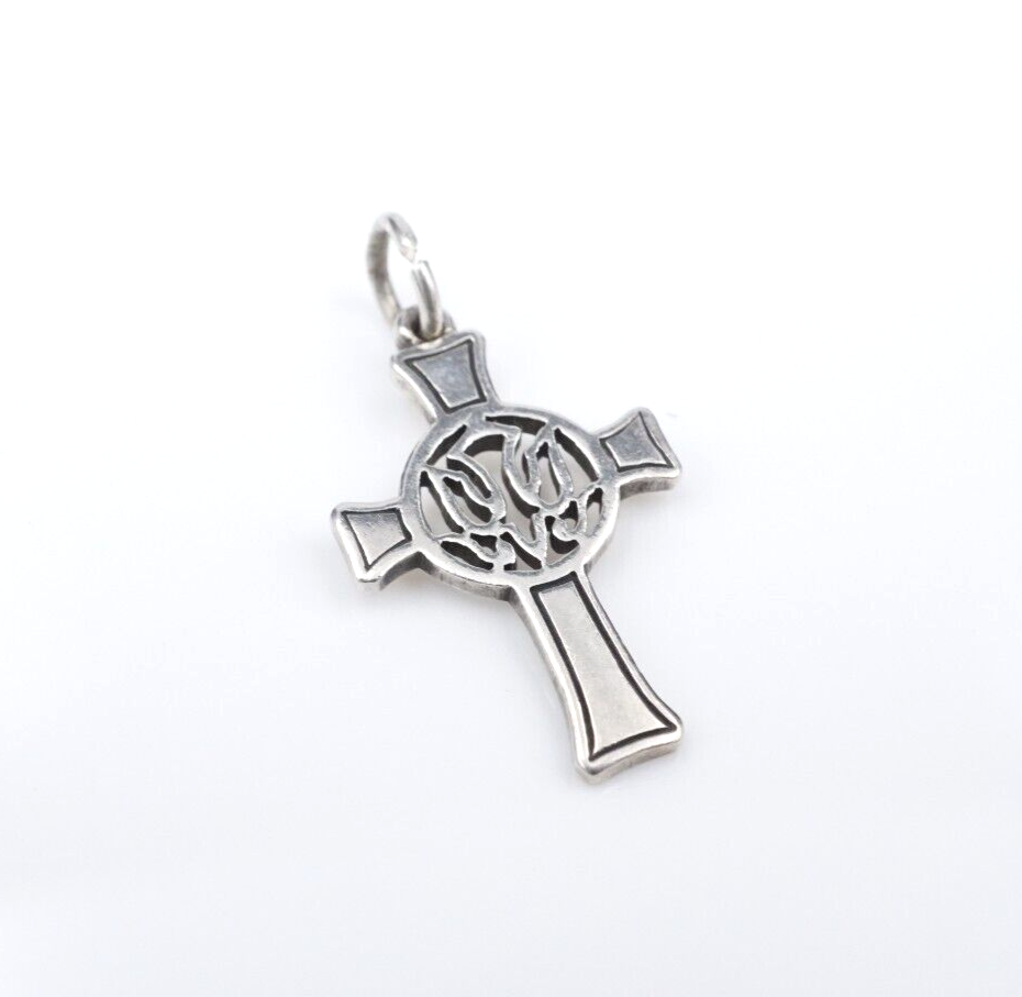 James Avery Holy Sprit Dove Cross Sterling Silver Charm 15/16
