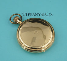 1920s Solid 18k Yellow Gold Tiffany & Co Pocket Watch New York Winds & Runs W817