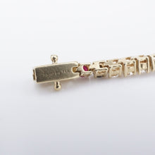 14k Rainbow Diamond Tennis Bracelet Yellow Gold The Last Line 2.2 ct 6.5" BG928