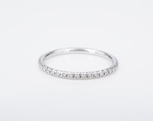 Tiffany & Co Soleste Diamond Eternity Band Ring Platinum Size 5.5 1.5mm RG4065