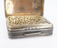 Antique Sterling Silver 18k Vinaigrette Box Georgian Birmingham 1815 M1842