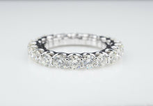 14k White Gold 2.75 carat Diamond Eternity Band Ring Anniversary Size 7 RG3008