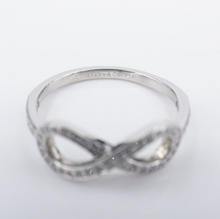 Tiffany & Co. Diamond Infinity Band Ring Platinum 1.6 mm Size 6 w/ Box RG4304