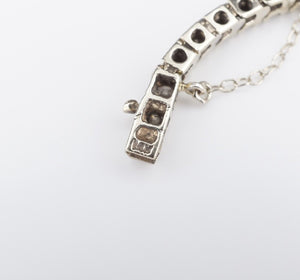 Classic 14k White Gold 1.9 carat Natural Diamond Tennis Bracelet 7.25" BG772