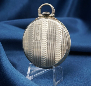 Vintage E Howard Openface Pocket Watch Simms Oil Co Award 1929 17j Dallas W990