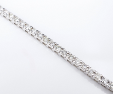 Classic 14k White Gold 3 carat Natural Diamond Tennis Bracelet 7" In Line BG892