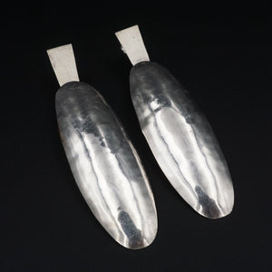 Sterling Silver Dangle Earrings 3" Designer Kevin Oliver Jewelers ES2459