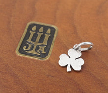 James Avery Flat 3 Leaf Clover Mini Charm Sterling Silver HTF Retired CHS1901