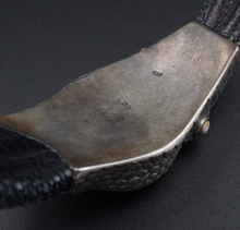 Stingray Serpent Bracelet Sterling Silver Shagreen Lou Guerin 7.5" Signed BS2910