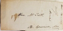 Senator Thomas Benton Letter to William Scott 1824 Henry Clay Autograph Auto