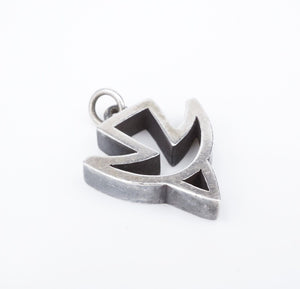 James Avery Thick Open Descending Dove Pendant Sterling Silver Retired PS2147
