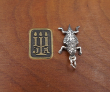 James Avery Horned Toad Lizard Charm 3D Sterling Silver 3/4" Retired CHS1875