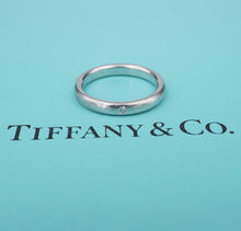 Tiffany & Co. Elsa Peretti Platinum Diamond Wedding Band Ring Sz 6 2.7mm RG4223