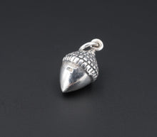 James Avery Acorn Charm 3D Sterling Silver 3/4" Rare Retired Uncut CHS1694