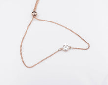 New 14k Rose Gold 0.25 carat Diamond Bolo Bracelet Adjustable 6-8" BG431