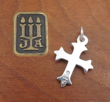 James Avery Fleuree Cross Charm Sterling Silver 0.8" Retired Uncut CHS1865